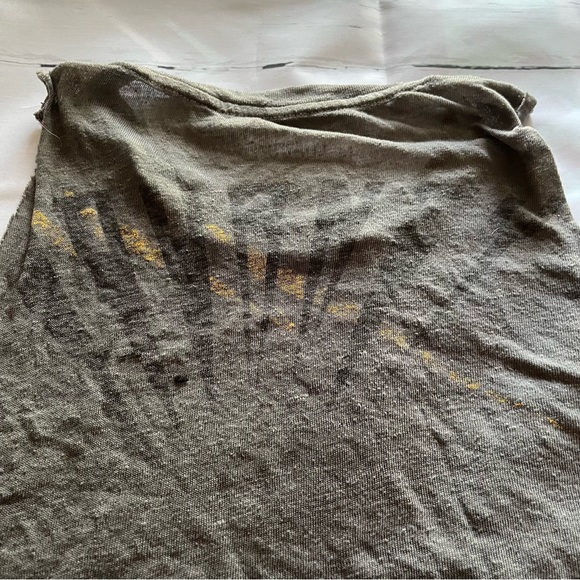 Gray Sleeveless Sheer ‘Any Way You Want It’ Journey Cut Off Crop Top, Size XS - Picture 9 of 9